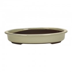 Set 2 Vasi 35,5 cm ovale beige